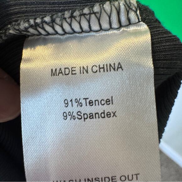 Quince Tencel Carbon Grey Jersey Maxi Dress Womens M NWOT Casual Basic Closet - Picture 9 of 10